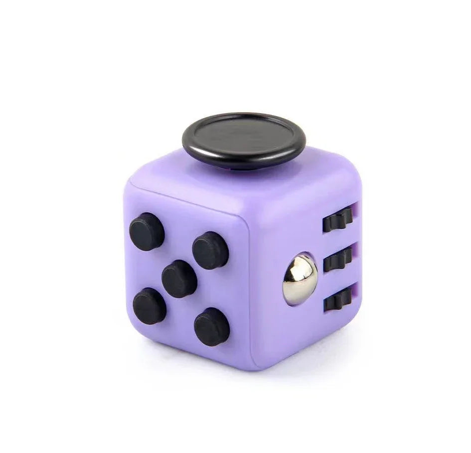 Creative Solid Color Fidget Dice – Handheld Stress Relief Toy for Kids & Adults, Anxiety & Autism Aid