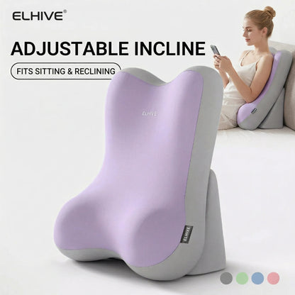 Adjustable Ergonomic Support Pillow - Back & Neck Comfort Cushion