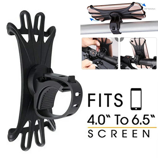 Universal Baby Stroller Phone Holder - 360° Rotating Mobile Mount for Prams, Carts, iPhone, GPS & Smartphones