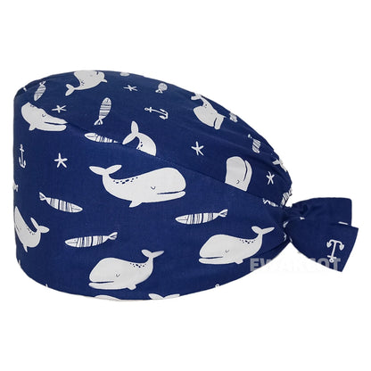 Unisex Soft Scrub Cap – Cartoon Print Surgical Hat for Men and Women, Operating Room Nursing Accessories