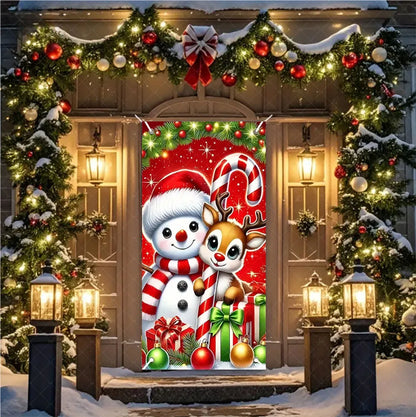 Christmas Hanging Door Banner – Antithetical Couplet Wall Decoration for Merry Christmas 2026 Party & Xmas Gift