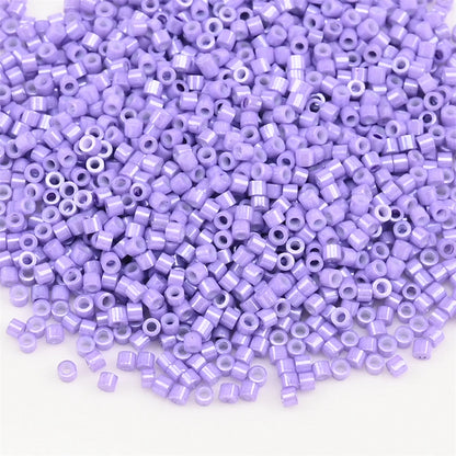 1000Pcs 1.6x1.3mm Japan Glass Seed Beads 11/0 – Cylindrical Loose Beads for DIY Statement Jewelry Making (5g Pack)