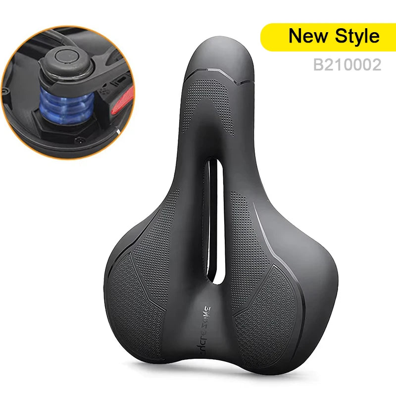 Hollow Breathable Bicycle Saddle - Shock Absorbing Comfortable MTB Road Bike Seat for Men & Women