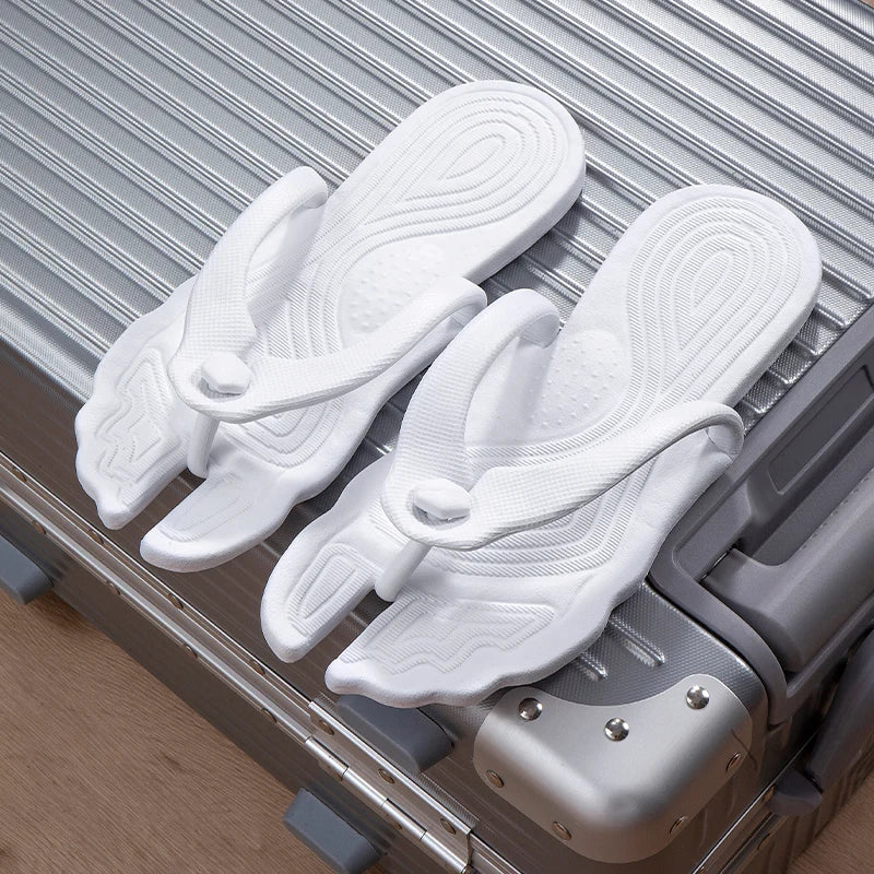 Portable Folding Travel Slippers – Non-Slip Beach & Hotel Flip-Flops for Couples