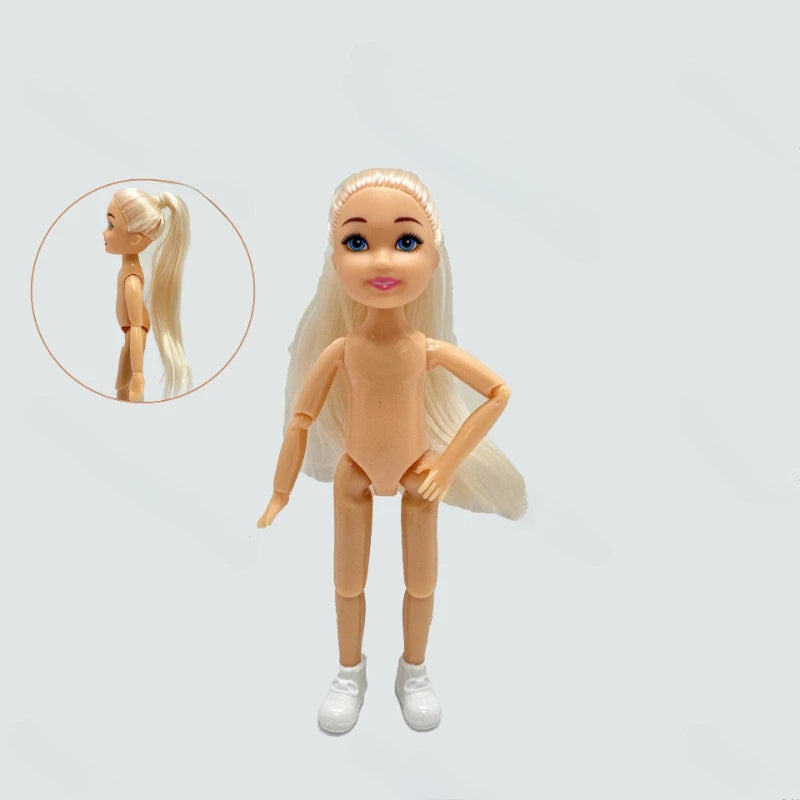5-Inch / 15cm Little Doll — Normal Skin Girl Dress-Up Toy Gift for Children