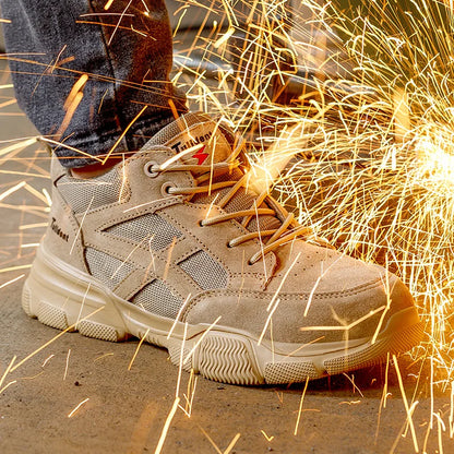 10KV Insulated Safety Shoes – Men’s Anti-Smash, Puncture-Proof, Breathable Electrician & Welding Work Boots