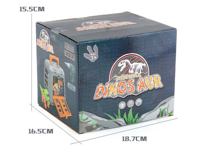 DIY T-Rex Dinosaur Building Blocks Toy – Assembled Model with Mini Electric Drill for Kids