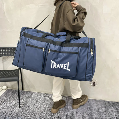 Foldable Travel Bag Y36A – Large Capacity Waterproof Business & Sports Duffel, Wear-Resistant Portable Handbag