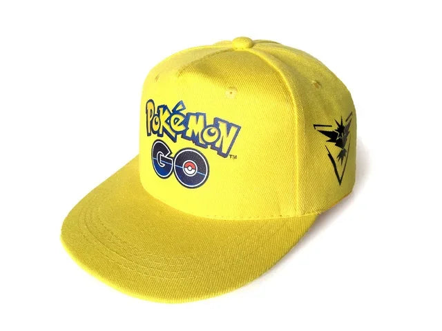 Pikachu Anime Baseball Cap - Adjustable Cartoon Cosplay Hat for Men, Women & Kids Sports Hip Hop Style Gift