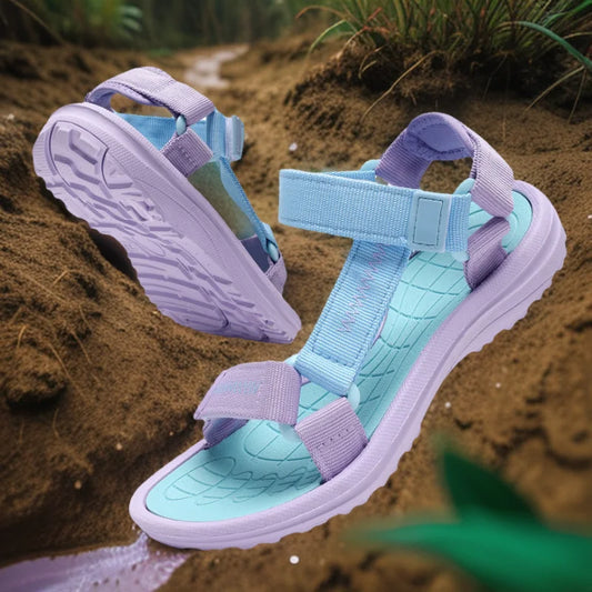 Kids Breathable Summer Sandals – Boys & Girls Outdoor Beach Open-Toe Sport Walking Shoes Size 30-38 Comfortable Footwear