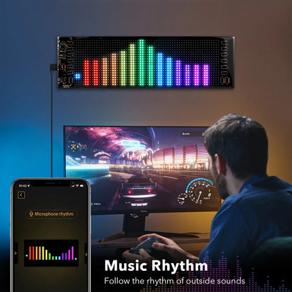 Flexible RGB LED Matrix Display Panel - Bluetooth Scrolling Text, Animations & Smart Car Advertising Light