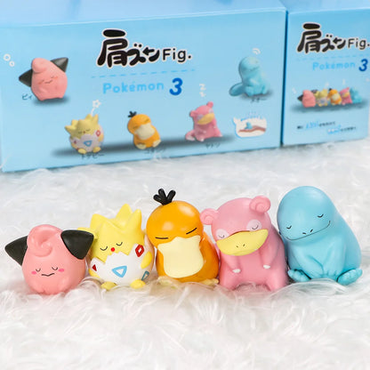 Pokemon Figure Toy Set – Sylveon, Mew, Fuecoco, Plusle, Minun | 4-6pcs Cute Collectible Desktop Decorations with Box