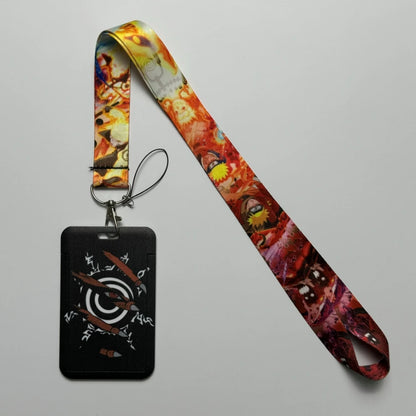 Japanese Anime Credential Holder Lanyard for Key, Card Badge, Gym Keychain Accessories