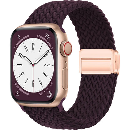 Braided Magnetic Strap for Apple Watch — Compatible with 38mm, 40mm, 41mm, 44mm, 45mm, 49mm Series SE, 7, 6, 8, 9, 10 & Ultra2