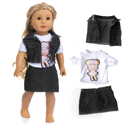 18" American Doll Clothes Set — Jacket and Pants Outfit for Baby Dolls