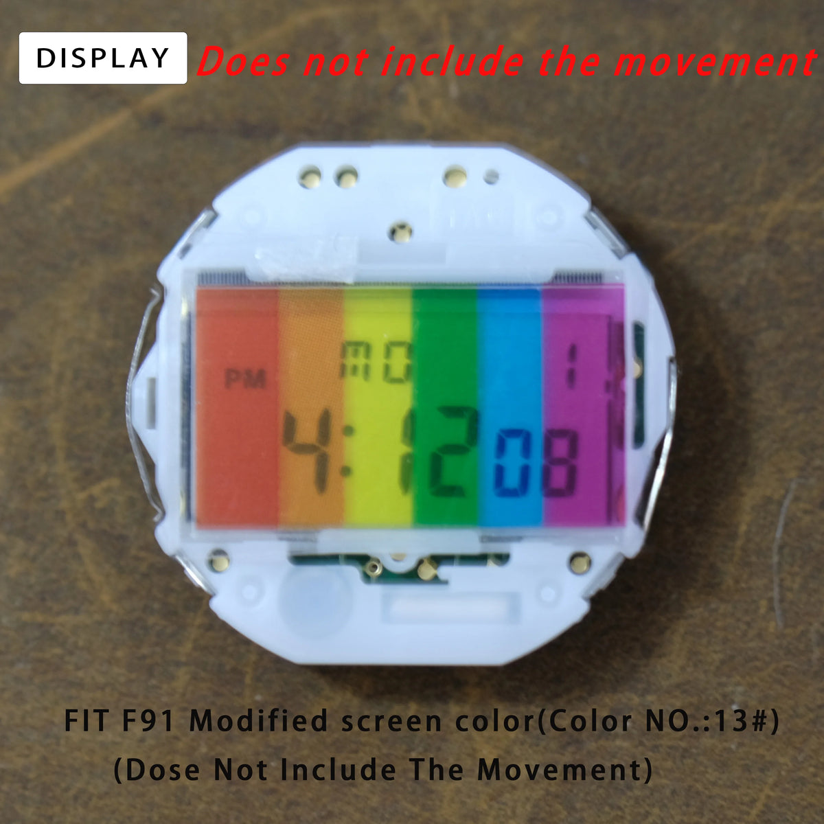Casio F91W WS-7 A158 A159W A168 Screen Color Film - 3PCS Retro Square DIY Watch Modification Stickers