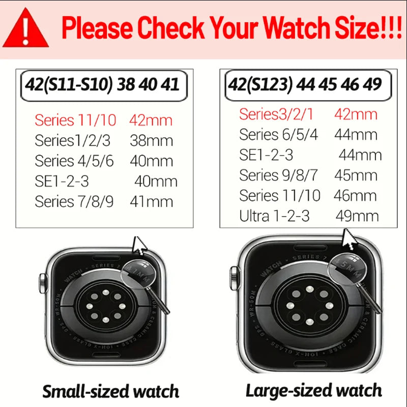 Silicone Magnetic Strap for Apple Watch - Adjustable Band for 49mm/46mm/45mm/44mm/42mm/41mm/40mm Series Ultra, SE & More