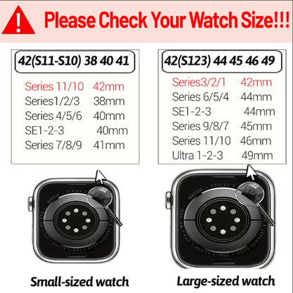 Silicone Magnetic Strap for Apple Watch - Adjustable Band for 49mm/46mm/45mm/44mm/42mm/41mm/40mm Series Ultra, SE & More
