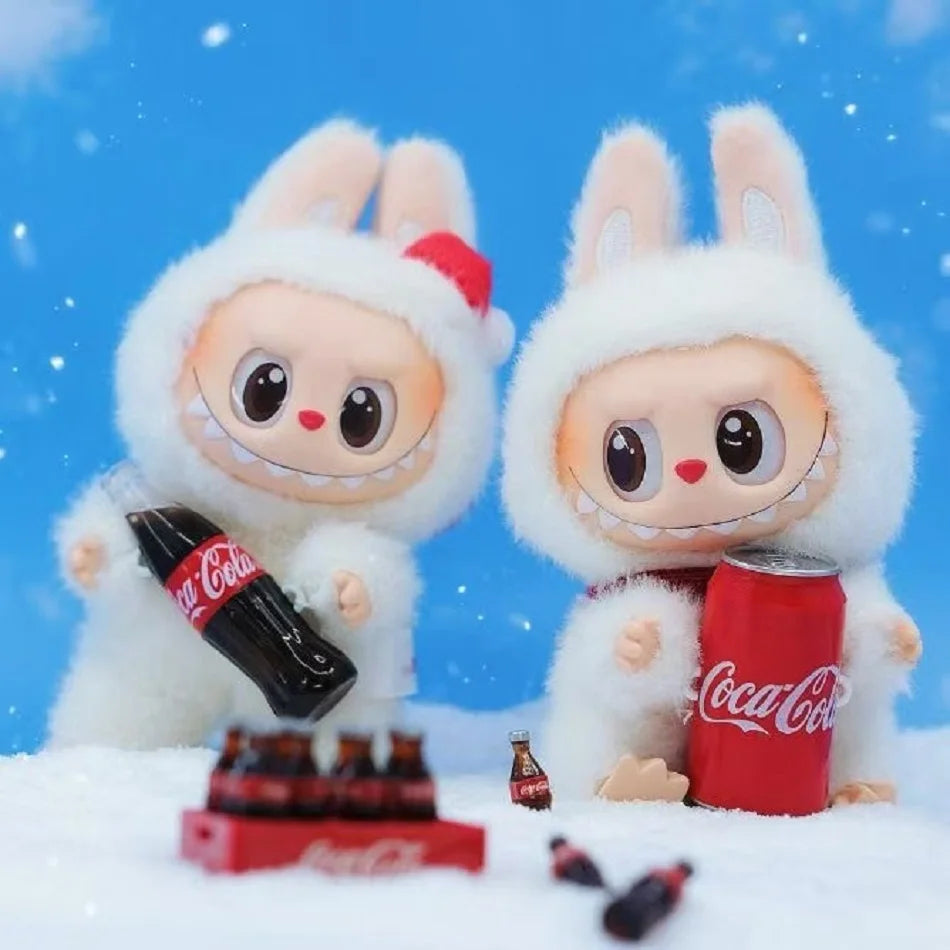 Monster Coca Cola Series Vinyl Doll – Labubu Action Figure Keychain Toy, New Year Surprise Gift for Kids
