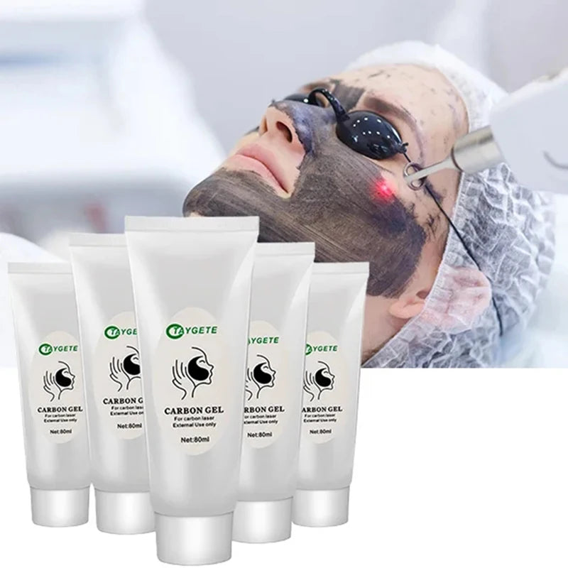 Carbon Cream Black Gel for ND YAG Laser – Skin Peeling, Rejuvenation, Whitening & Deep Cleansing Face Cream
