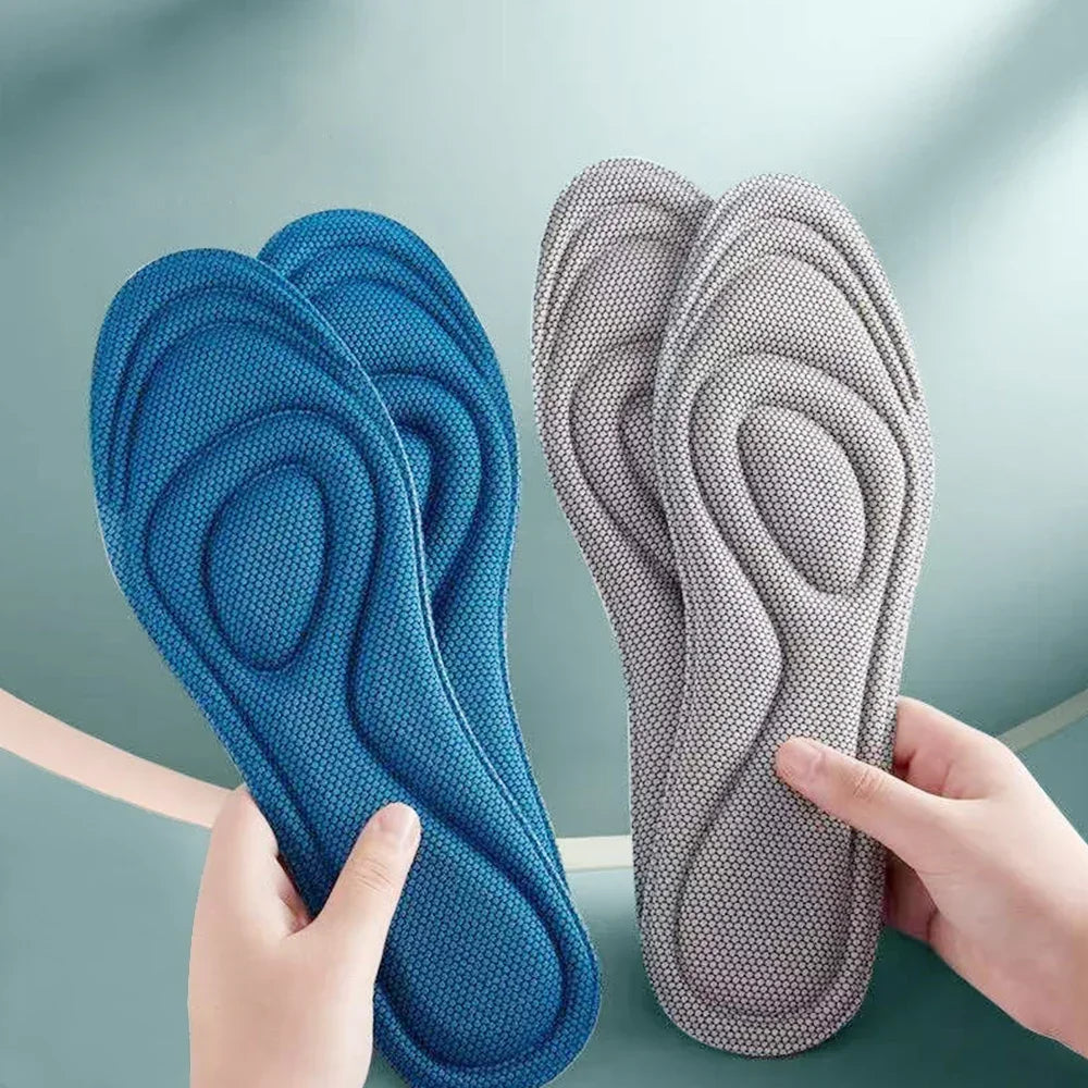 2 Pairs Memory Foam Orthopedic Insoles – Antibacterial, Sweat-Absorbing Shoe Inserts for Sports, Running, and Everyday Comfort