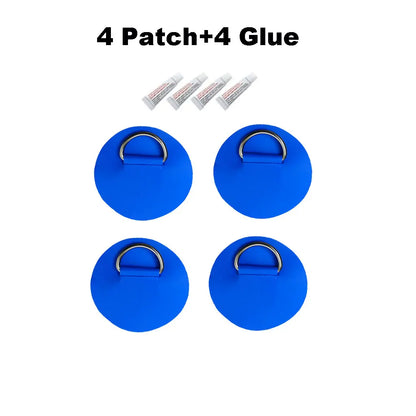 6.5CM D-Ring PVC Patch – Inflatable Boat, Kayak, SUP, Dinghy & Canoe Rope Ring Attachment