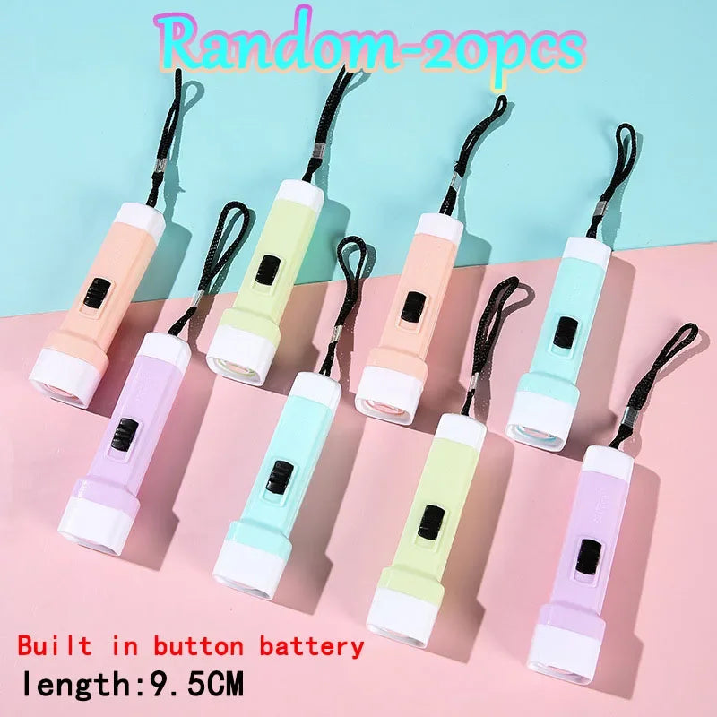 Mini LED Flashlights Toy — 5-100pcs Party Favors for Kids, Halloween, Christmas & Wedding Gifts