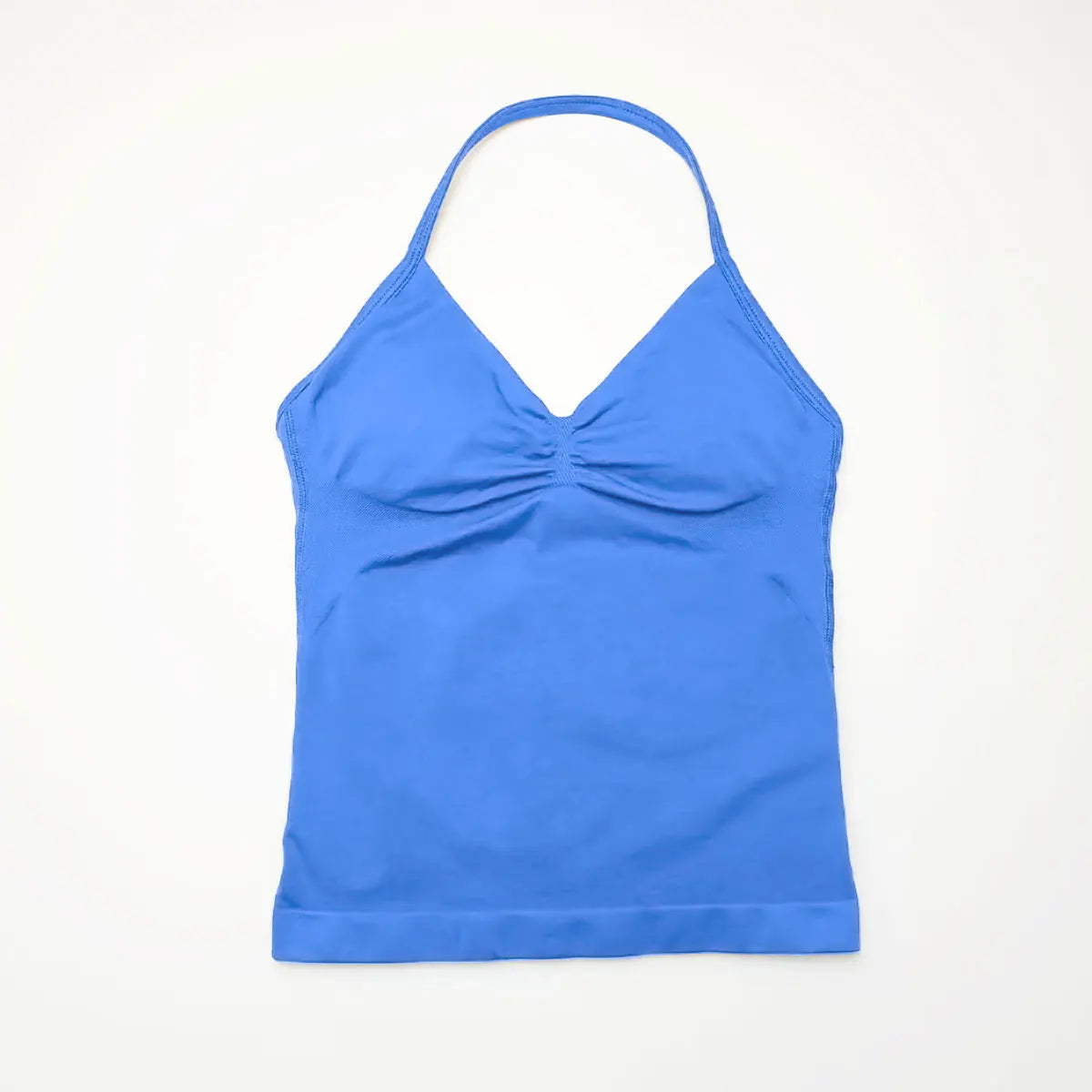 Women’s Longline Strappy Sports Yoga Vest Open Back Gym Tank Top Halter Running Fitness Bra Workout Top NCLAGEN Impact Style