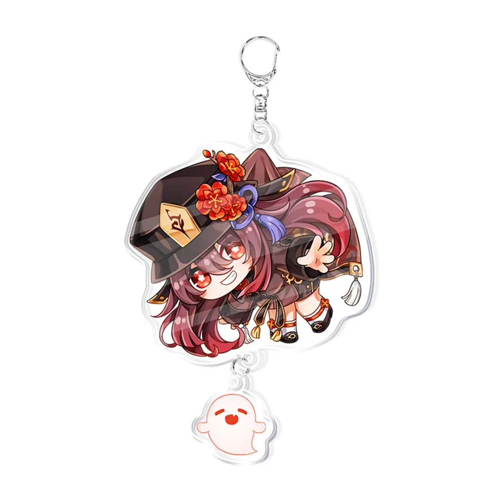 Anime Game Keychain – Atataki Itto, Kunikuzushi, Xiao, Tartaglia & Kazuha Cat Series Cosplay Key Chain