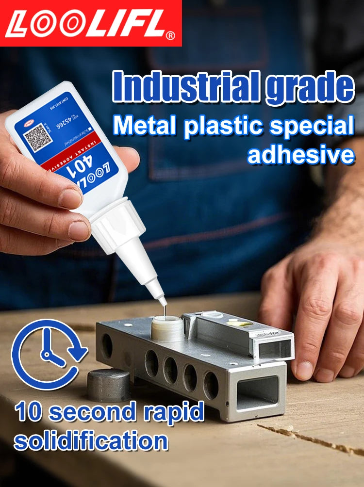 Upgraded 401 Super Cyanoacrylate Glue – Instant 5-Second Drying, Waterproof & Versatile Strong Adhesive