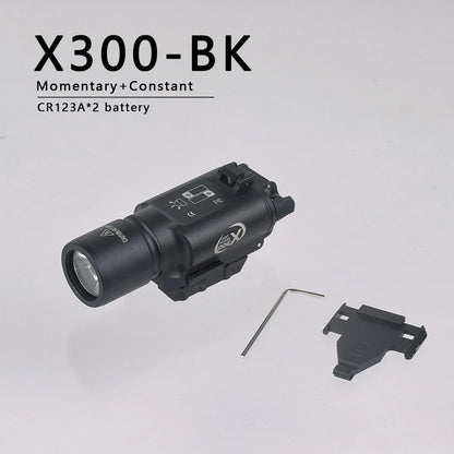 SureFire M600C/M600/M300/X300 Tactical Scout Light — Rifle Flashlight with Momentary Pressure Switch, US Warehouse