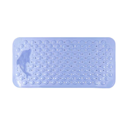 Dolphin Rectangular Non-Slip Bath Mat – 35x70cm PVC Anti-Skid Bathroom & Bathtub Foot Rug