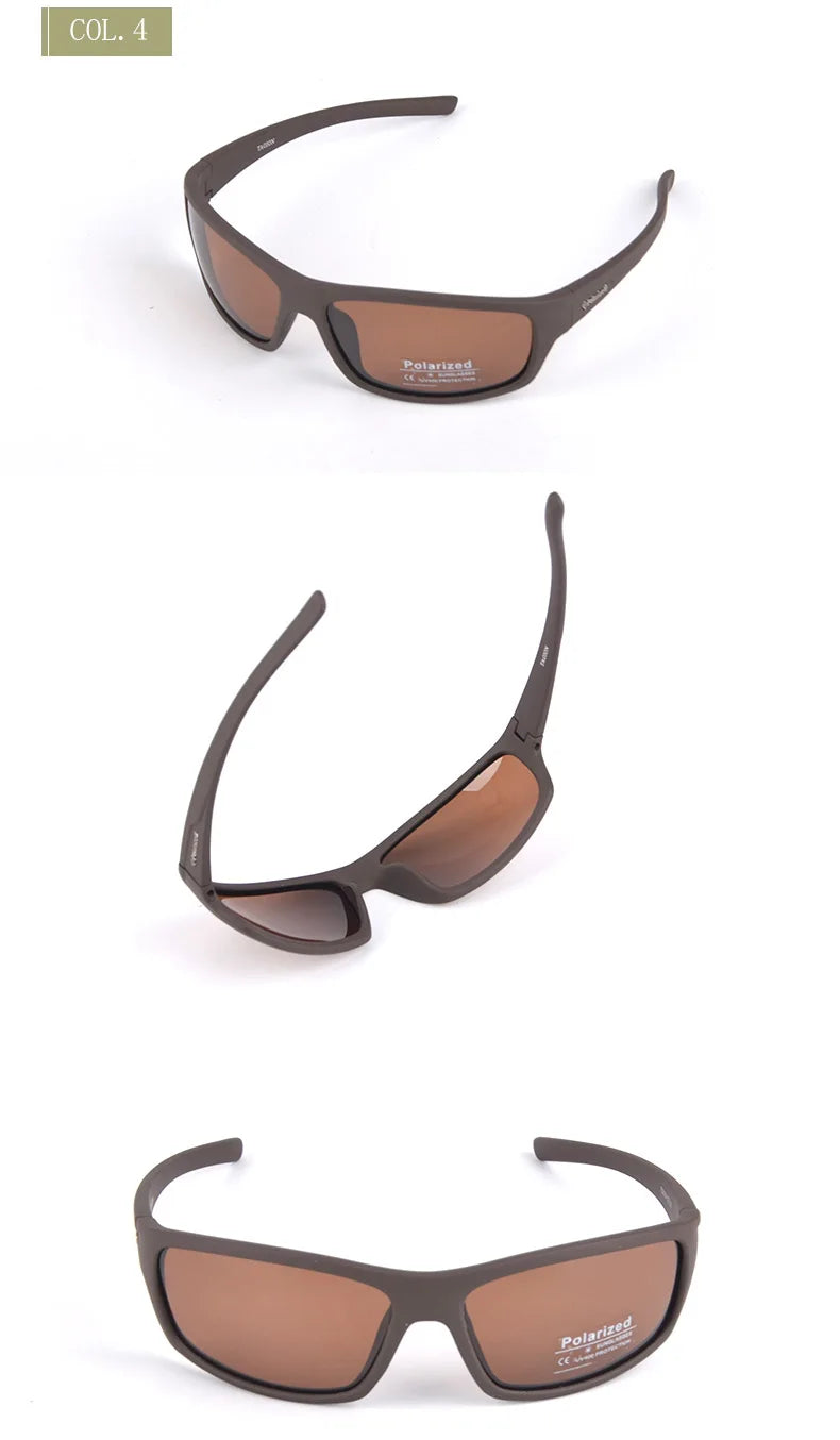 Men's Polarized Sport Sunglasses – UV400 Hiking Glasses with Polaroid Lenses, TG5104 Hipster Style