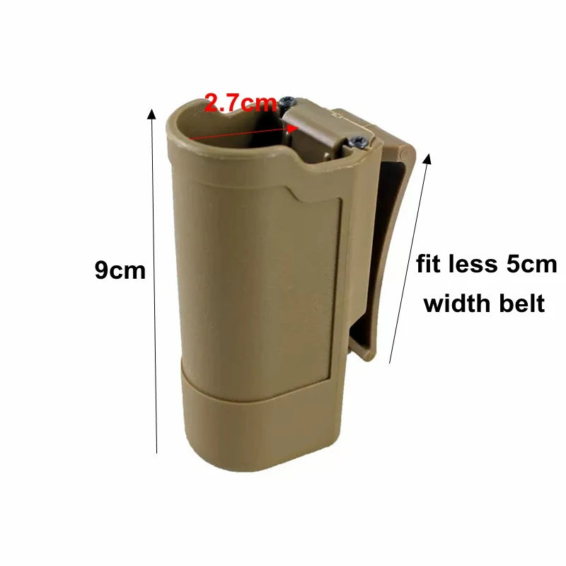 Tactical Flashlight Holster - Adjustable Duty Belt Torch Holder for Outdoor Gear