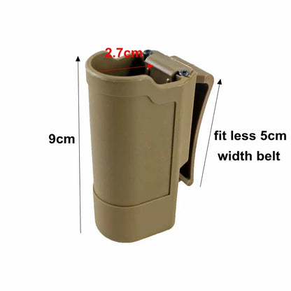 Tactical Flashlight Holster - Adjustable Duty Belt Torch Holder for Outdoor Gear