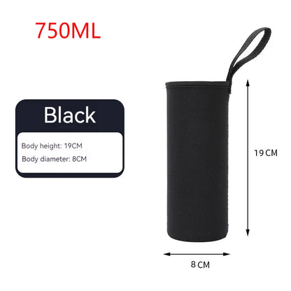 750/1000/1500ML Sports Water Bottle Insulated Neoprene Sleeve – Portable Bottle Carrying Case & Thermal Holder Bag