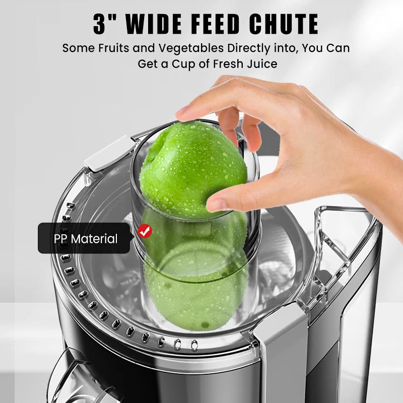 SEJOY Centrifugal Juicer – Compact Automatic Electric Citrus and Fruit & Veg Extractor with Pulp Ejection