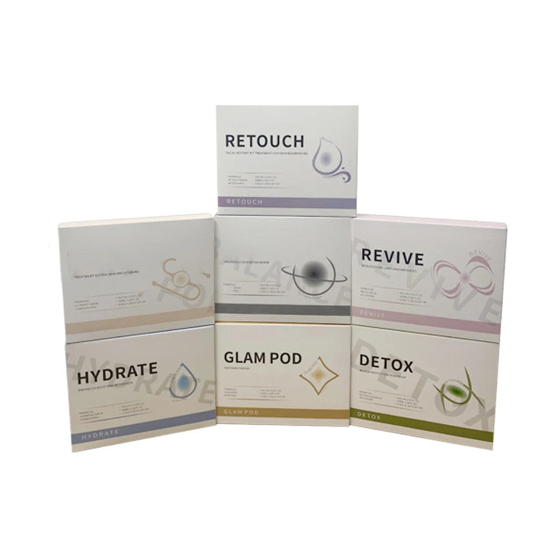 2024 CO2 Bubble Oxygenation Facial Machine — Rechargeable Skin Tightening with Capsules, Pods & Gels Box Set