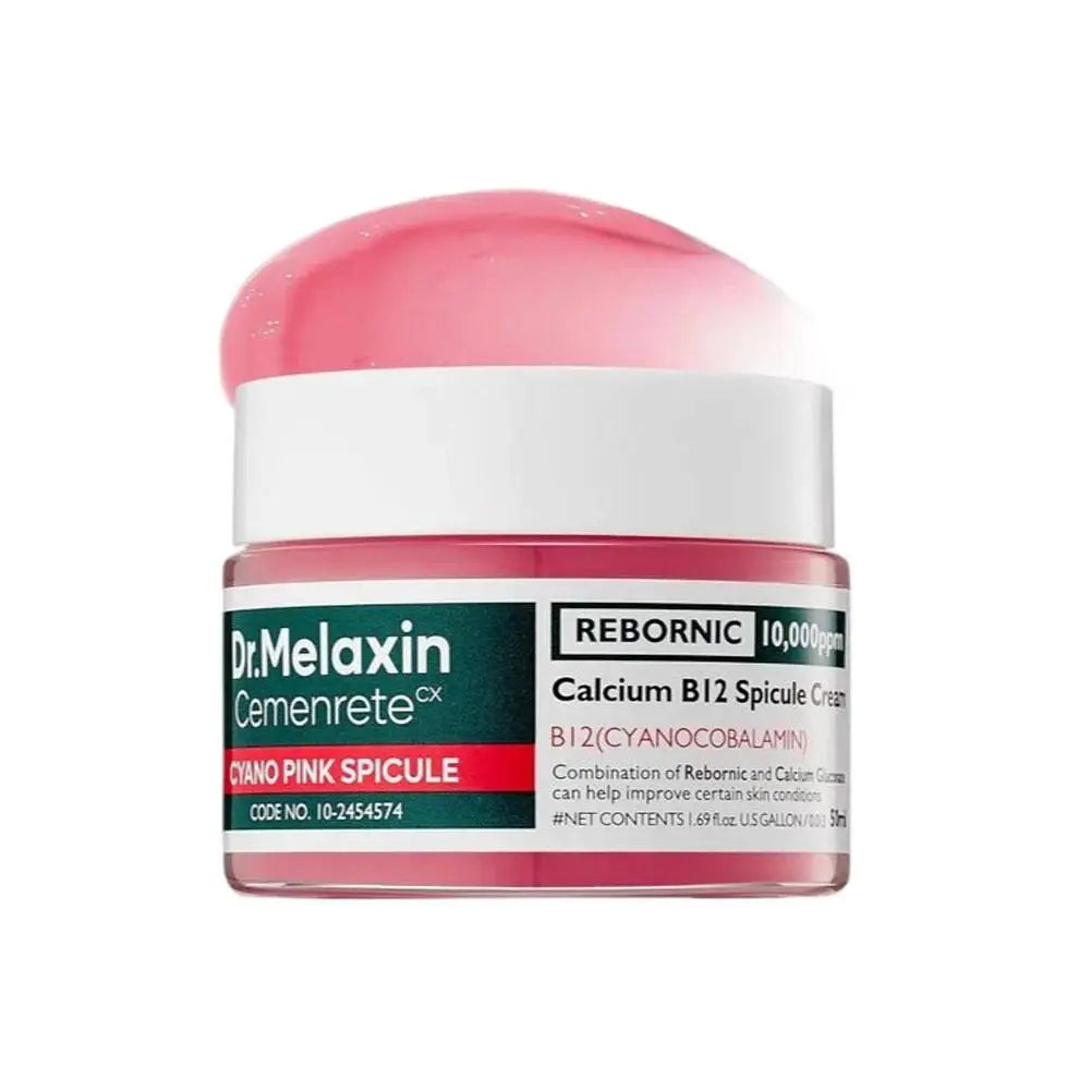 Dr.Melaxin Calcium B12 Pink Spicule Serum Cream – Dark Spot Lightening, Pore Minimizing, Wrinkle Reduction & Skin Elasticity Care