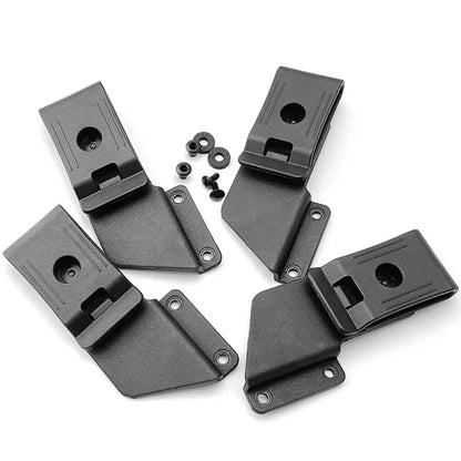 DGEV Universal Waist Clip for Knife Sheath – 360° Rotatable Kydex Scabbard Belt Clip EDC Carry Accessory
