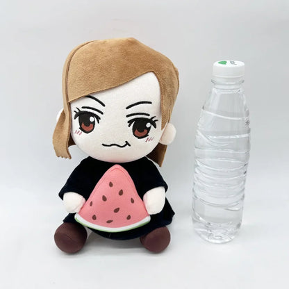 Jujutsu Kaisen Nobara Kugisaki Plush Doll - Cute Watermelon Sitting Anime Collectible Gift