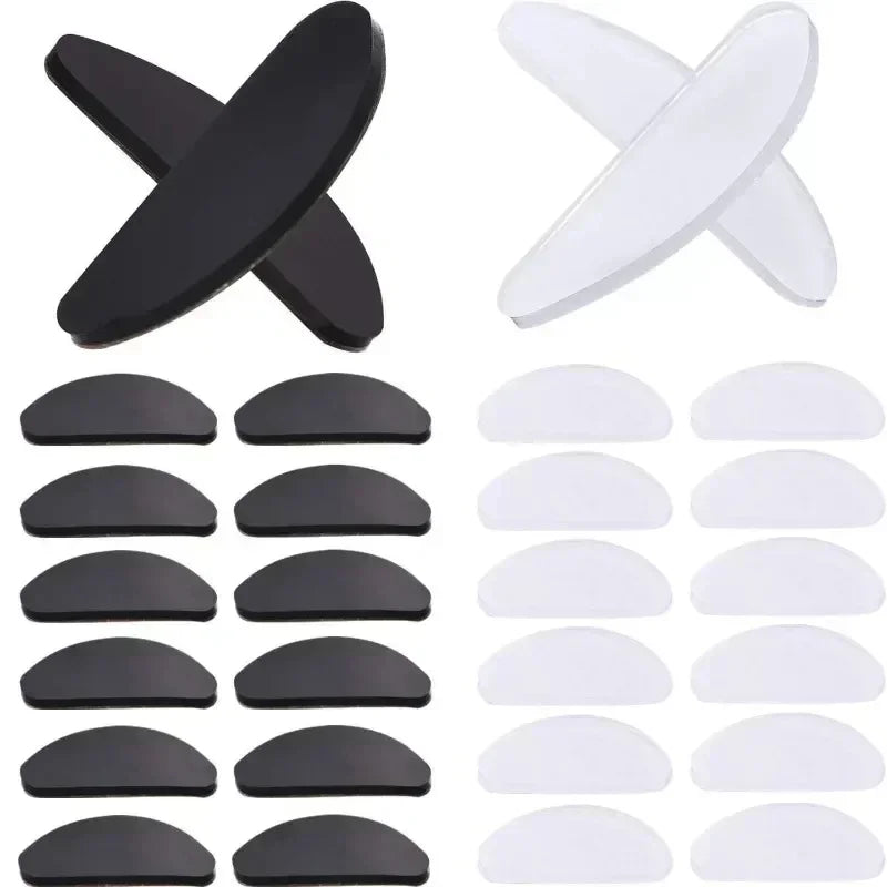 Non-Slip Glasses Nose Pads - Invisible Soft Silicone, Self-Adhesive Nose Holder Stickers for Eyewear Accessories