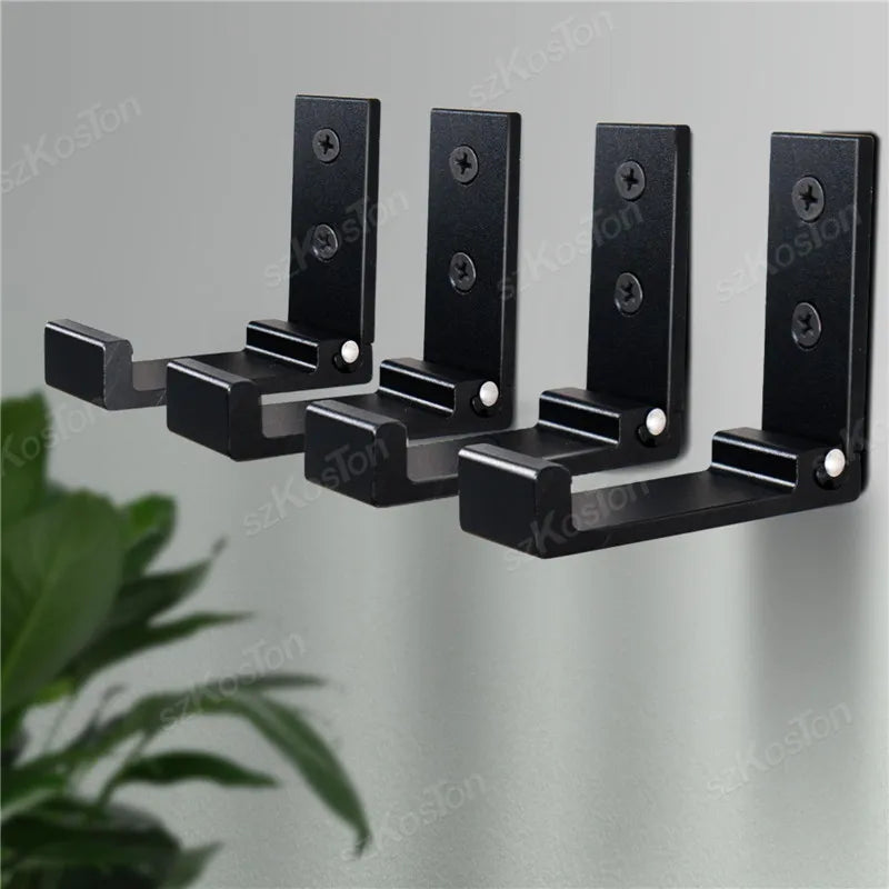 Folding Aluminum Alloy Wall Hooks – Rustproof Coat, Towel & Clothes Hanger (1/5/50 Pack)