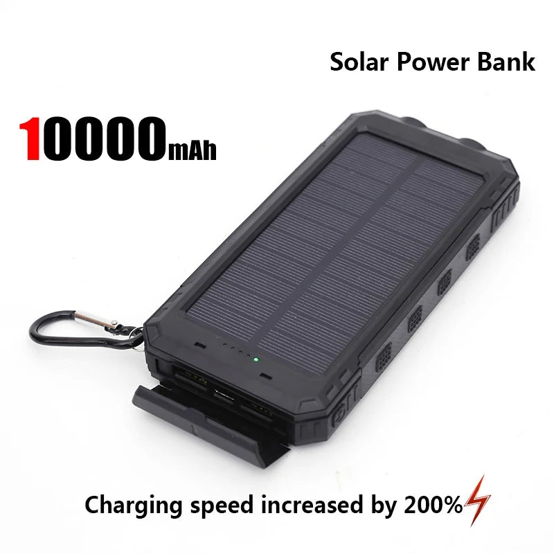 ONEPLUS 50000mAh Solar Power Bank – Portable External Battery Charger with LED Light for iPhone & Samsung