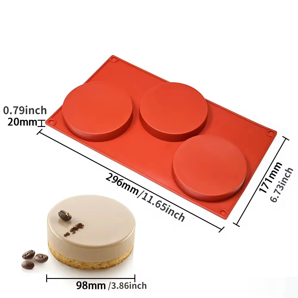 Cylinder-Shaped Silicone Mold — DIY Soap, Chocolate, Cookie Sandwich, Jelly, Pudding & Candy Baking Tool