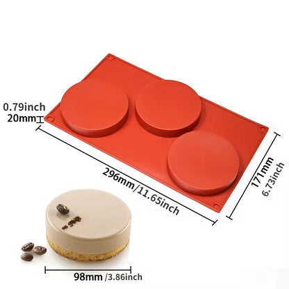 Cylinder-Shaped Silicone Mold — DIY Soap, Chocolate, Cookie Sandwich, Jelly, Pudding & Candy Baking Tool