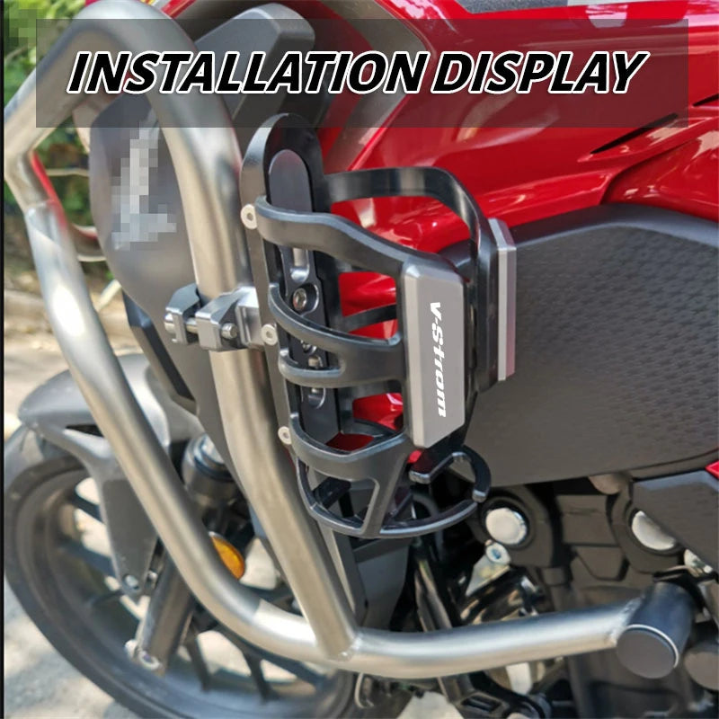 Motorcycle Drink Cup Holder for V-Strom DL 250/650/800/1000/1050XT – Water Bottle Beverage Mount Accessory for Bikes
