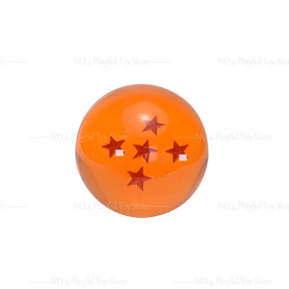 7.6cm Dragon Ball Anime Figure — 1-7 Star Orange Resin Crystal Globe, Large Desktop Ornament, Toy Collection Gift