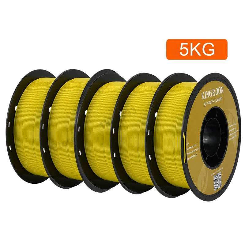 KINGROON PETG 3D Printer Filament 1.75mm – 5KG/10KG Mix Color Rolls for FDM 3D Printing (1kg/roll)