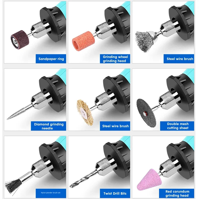 147/262PCS Rotary Tool Accessory Set for Dremel – Grinding, Polishing & Mini Drill Accessories Kit for Multi-Function Power Tool Use